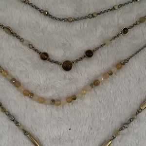 Fun Lucky Brand owl multi-strand necklace with matching earrings!